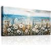 MHARTK66 Quadri Moderni Soggiorno Grandi, 50x100 cm Stampe da Parete Prato in Riva al Mare, Naturale Quadro Camera da Letto Su Tela Decorazioni Parete Bagno Cucina Ufficio Sala Da Pranzo