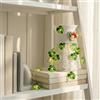 HHMTAKA Ghirlanda luminosa con 30 luci LED a batteria, 3 m, luce bianca calda, per casa, cucina, giardino, ufficio, matrimonio, decorazione da parete (felce tartarugata)