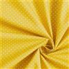 Generico Tessuto Cotone 100% a Pois- 100 cm x 148 cm Stoffa per Cucito, Tessuti al metro, Stoffa cotone al metro, Cotoni per cucire (18 colori disponibili) (Giallo)
