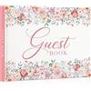 Everloria Libro degli Ospiti di Matrimonio 108 Pagine Vuoto, Wedding Guest Book Commemorativo in Pelle, Libro Ospiti Matrimonio per Matrimoni Anniversario Battesimo Laurea Compleanni Quinceañera