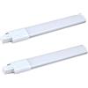 Generic LED PL Light PLUST 12W ASSOGNO Alluminio in TUBILE LAMPAGGIO G23 a 2 Pin AC 85-265V 6000K BIGHT BIVE 2PCS, Arredamento per la casa