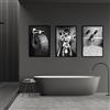 WADBTP - Poster per la decorazione del bagno, moderno e alla moda, sfondo per la casa, decorazione murale senza cornice (Stile 4, 30x40 cm)