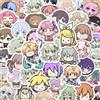 JUSONGKWCP 54 Adesivi Colorful Sekais Rui Project, Sekais Rui Figura DIY Stickers Impermeabili in Vinile Per Feste, Scrapbook, Quaderni, Skateboard Per Adolescenti E Studenti