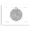 ARTTOR Poster da Parete 70x50 cm Senza Cornice Bianco e Nero Mappa del Mondo 5557 | Mappa Parigi Francia Stampa da Parete Poster Decorativo Decorazione da Parete Arte Poster Moderno Poster Decorativo ARTTOR