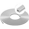 SEZO Profilo LED 16x16mm 3M Profili LED e Diffusore in Dilicone Canale Neon 8mm 10mm Flessibile IP67 Impermeabile Illuminazione a 120° (Striscia LED non Inclusa)