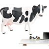 Generic Statua di mucca animale da fattoria, figura di mucca Holstein - STATURA DI COWS FIGURINA PER BURISSE per ufficio,Indoor Outdoor Farm Animal Figure Ornamenti Scena Scena per sala da pranzo,