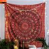 Craft Trade Mandala Arancia Arazzo Telo da Parete Indiano Arazzi Appeso al Muro Boho Tapestry per Della Casa Soggiorno e Camera da Letto- 127 x 152 cm