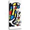 Printerland Quadro Moderno Verticale Miro' Mirò Giallo rosso blu Quadri moderni da Parete XXL grande Stampa su tela Canvas Decorazione Murale muro Soggiorno Arredo Camera da letto Cucina (30x70 cm, Mirò)