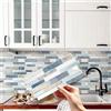 Generic 25 pezzi di adesivi per piastrelle a mosaico autoadesivi, paraschizzi impermeabili e resistenti all'olio per cucina e bagno