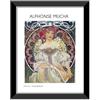 LABORATORIO 102 Quadro Alphonse Mucha Daydream Reveur (30x40 cm) Arte Contemporanea - Stampa Fotografica da Parete con Cornice inclusa - Poster Moderno Pronto da Appendere