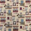 Panini Tessuti, Tessuto Gobelin Fantasia Parisienne, Venduto al Mezzo Metro, Larghezza Fissa 140 CM; 1 qtà=50cm; 2qtà=100cm - Arredo, Sedie, Divani, Fai da Te