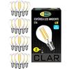 CLAR - Lampadine LED Filamento E14 4W Vintage Sfera, E14 LED Naturale, Lampadina Filamento LED E14, Luce Naturale (Pack 20)
