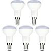 V-TAC Lampadina LED R50 a risparmio energetico, 6 W, con attacco Edison piccolo, classe energetica A+, non dimmerabile, confezione da 5 pezzi 3000 K, luce bianca calda.
