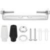 PATIKIL 75mm Kit Piastra Per Luci A Soffitto, 1 Set Staffa Di Montaggio Per Luci In Acciaio Con Barra Trasversale Per Lampadari Per Casa Con Vite Rondella Dado 2 Colori Cappuccio