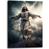 Printerland Quadro Verticale Resurrezione Gesu cristo Quadri moderni di tela canvas da Parete XXL grande Capezzale Stampa su tela Camera da letto Decorazione Muro Soggiorno Arredo Cucina (30x40 cm, 1)
