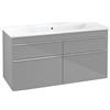 Villeroy & Boch Venticello mobile con lavabo, 4 scomparti estraibili, 4104CJ01+A92901FP, Venticello [Mobili da Bagno > Mobili con Lavabo Integrato]