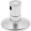 FLUVIA Raccordo per chiave con comando nascosto, Zama cromato lucido, plafon 69 x 54 mm, compatibile con doccia e rubinetto da incasso FLUVIA