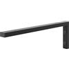 HOLZBRINK Supporto per mensola in metallo 45x15 cm HLA-B (1 pz) | Supporto per mensola lavabo da appoggio, reggimensola robusta da muro | Colore: Nero