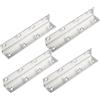 SENRISE 4 staffe angolari, staffe angolari ad angolo retto di 90 gradi, in acciaio inox, a forma di L, supporti per mobili, mensole per armadi, letti e finestre (175 x 27 mm)
