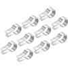 QUARKZMAN 10pz Dividere Ring Appeso Tubo Cinturino Adatto 1(25mm Tubo | Morsetti Soffitto Montaggio Tubo Staffa Sostegno, Metallo, per Tubo