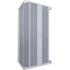 Decor Space Decorspace Box doccia 3 Lati Flex con fascia larga apertura centrale a soffietto riducibile Made in Italy, Garantito 10 Anni (60 X 60 X 60 cm)