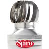 Spiro Un'idea Senza Fumo Spiro, Comignolo Eolico Base Quadrata ad Incastro, Acciaio Inox AISI 304, cm 37x37