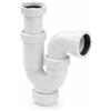 FLUVIA Sifone Curvo Estensibile 1 1/2 Ø40 mm con Riduzione Ø32 mm| Sifone per Lavello e Lavandino | Antiodore, Anti Perdite | Installazione Facile | Alta Resistenza | Fluvia