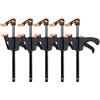 Generic Morsetto a barra, 5 pezzi per la lavorazione del legno F morsetto da 10,2 cm bar F morsetti clip per falegname strumento presa a sgancio rapido compressione lavorazione del legno kit di utensili