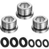 QUARKZMAN 3Pz Adattatore per Rubinetto M20 a M24 Con Guarnizione 15mm(L) | Adattatore Aeratore Rubinetto In in Acciaio Inox, Per Collegamento Kit Filtro Acqua Lavello Cucina Bagno
