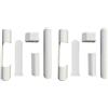 Generic 10pz - Coperture per cerniere compatibile ferramenta ROTO NT per finestre e porte finestre in pvc - BIANCO