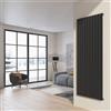 Taco Radiatore da design a piastre 200x75 cm termoarredo verticale a tubi piatti LUCCA Grigio Opaco