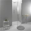 Auria Porta Doccia Nicchia Battente 70 x 195 cm - Vetro Temperato 6 mm, Trasparente, Profilo Cromato, Chiusura Magnetica e Sistema Antigoccia - Facile da Pulire e Installare