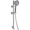Paini - Ground 50CR126B4BL/G Saliscendi completo per Doccia con Doccetta 3 getti e Flessibile 1,5 m, finiture Cromate e brillanti, Colore Cromo