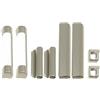 Generico 8pz GRIGIO - Copertura per cerniere MACO compatibile con ferramenta per finestre e porte finestre in pvc