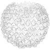Cabilock Paralume in Vetro Supporto G9 e Struttura in Filo di Alluminio per Lampada da Soffitto e Tavolo, Coprilampada Decorativo per Uso Multiplo
