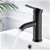Yorrimmu Rubinetto Bagno Lavabo, Miscelatore Lavabo Bagno Caldo e Freddo Regolabile, Rubinetto Lavandino Bagno in Acciaio Inox con Becco Altezza 8cm, Dotato di 2 Tubi Flessibili da 60 cm - G3/8