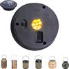 Lergas Pezzi di ricambio per luci solari, 9,1/11 cm, 4 luci solari di ricambio, 1200 mA, IP65, modulo solare di ricambio per lampada da giardino, copertura di ricambio solare, a LED rotondi, per lampade