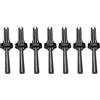 Mengmen 7 Set New Stone Splitter 9/16 in Metal Plug and Feathers Shims Concrete Rock Splitters Hand Tool