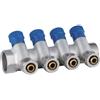 Aqua Heating Collettore Acqua 1" X 16 Mm Pex Collettore Dell'Acqua Fredda Potabile In Ottone 4 Circuiti