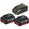 Bosch Professional Bosch 0615990fp8 2x batterie da 18v 4ah + 1x caricabatterie AL 1860 CV