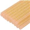 QUARKZMAN 16Pz Stick Colla a Caldo Mini per Pistola 7mm x 100mm Colla a Caldo Bastoncini Piccoli Ricariche, Glitterato Arancione