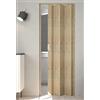 Granisud Porta a Soffietto in PVC Rovere Cognac Chiaro con Serratura, altezza 214 cm x larghezza 83 cm, Apertura Laterale Reversibile, Salvaspazio, Misura H 214x83 cm