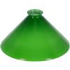 MAXIOCCASIONI Paralume in vetro cono verde 25 cm