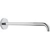 Grohe 28982000 Rainshower Braccio a Parete per Soffione Doccia, Cromo, Sporgenza 378 mm