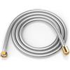Chereda Tubo doccia lungo 1,5 m, 2 m, 3 m, in acciaio inox cromato, cavo doccia di ricambio (3 m)