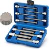 Mayouko XZN - Set di chiavi a bussola quadrate extra lunghe da 15,2 cm, da 4 mm a 18 mm, 10 pezzi, attacco da 3/8 e 1/2