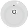 Franke Pamira ROG 610 - 41 LAVELLO rotondo bianco lavello lavandino da cucina FRAGRANITE Glacier