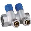 Aqua Heating Collettore Acqua 1" X 16 Mm Pex Collettore Dell'Acqua Fredda Potabile In Ottone 2 Circuiti