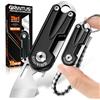 GIRIAITUS Regalo Uomo 2in1 Coltello Multiuso con Apribottiglie, Portachiavi, Campeggio Accessori Utili, Regali di Natale, Regalo Uomo Compleanno, Regalo Anniversario per Lui