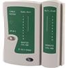 S-Link TESTER DI RETE CAVO LAN ETHERNET TELEFONICO RJ45 RJ11 LED CAVETTO